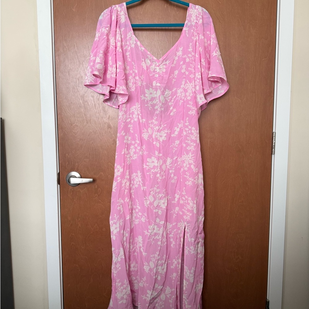 a new day Pink Floral Maxi Dress